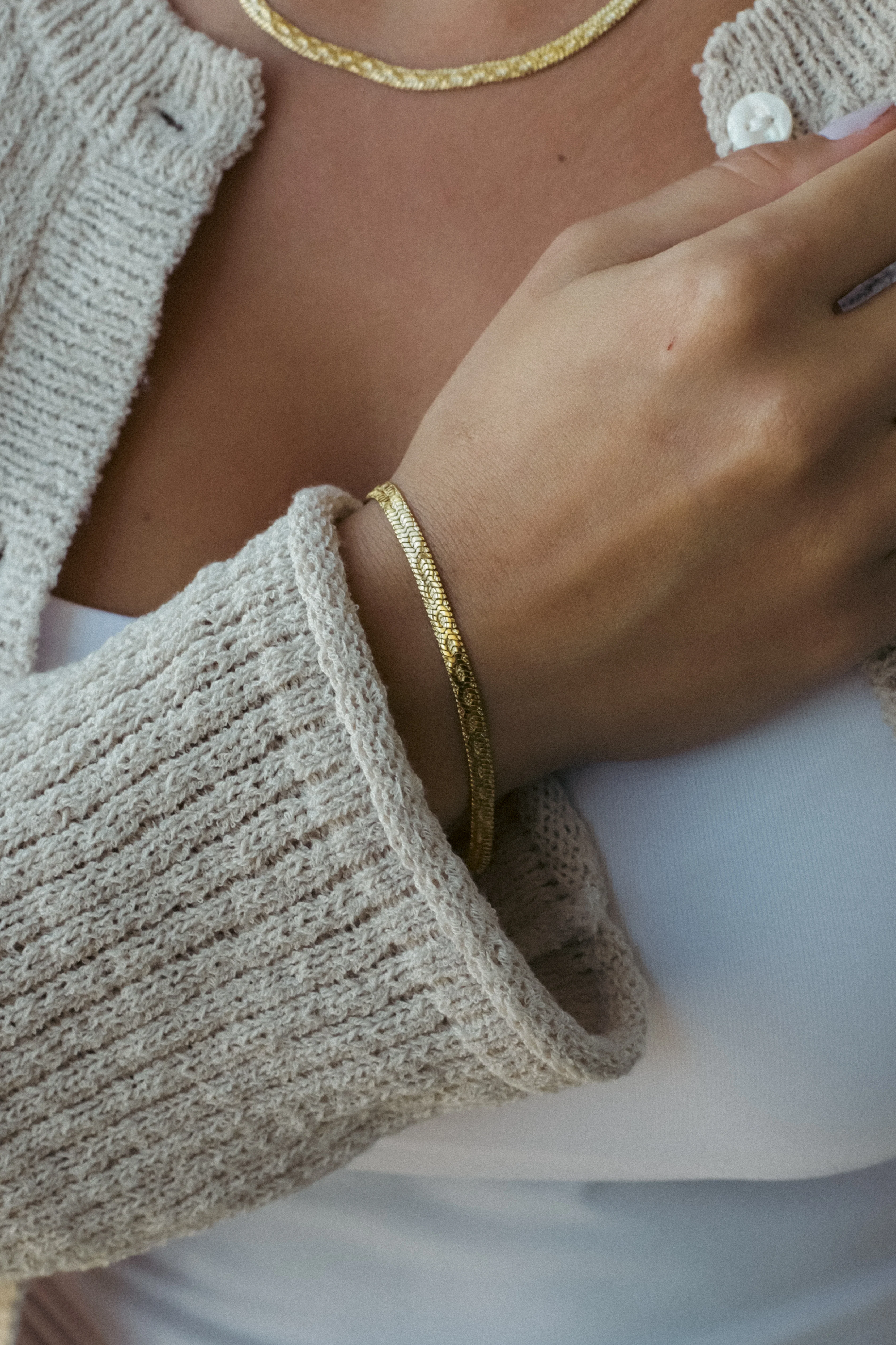 INFINITE FLAT CHAIN BRACELET. - Image 2