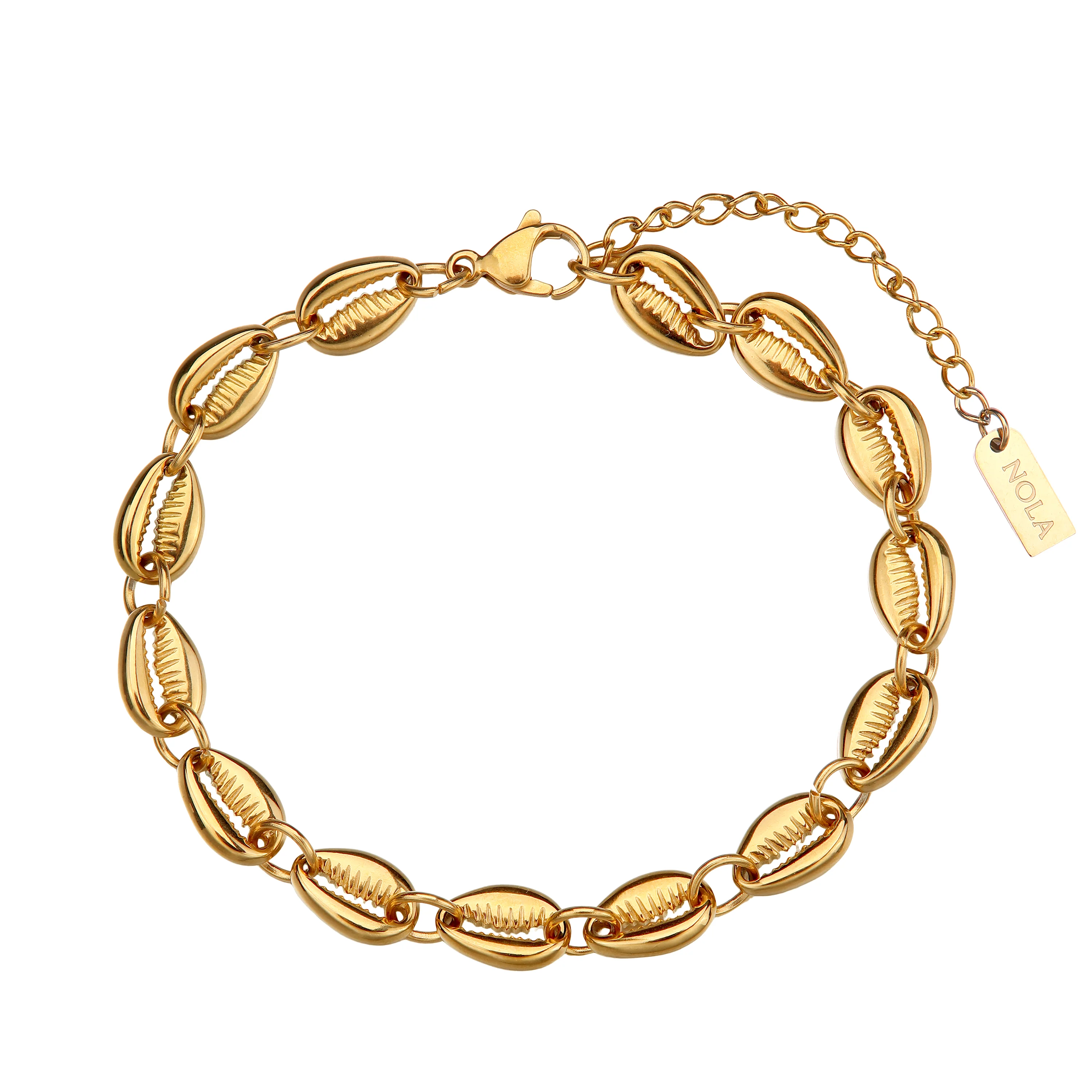 SHELL LINK. anklet