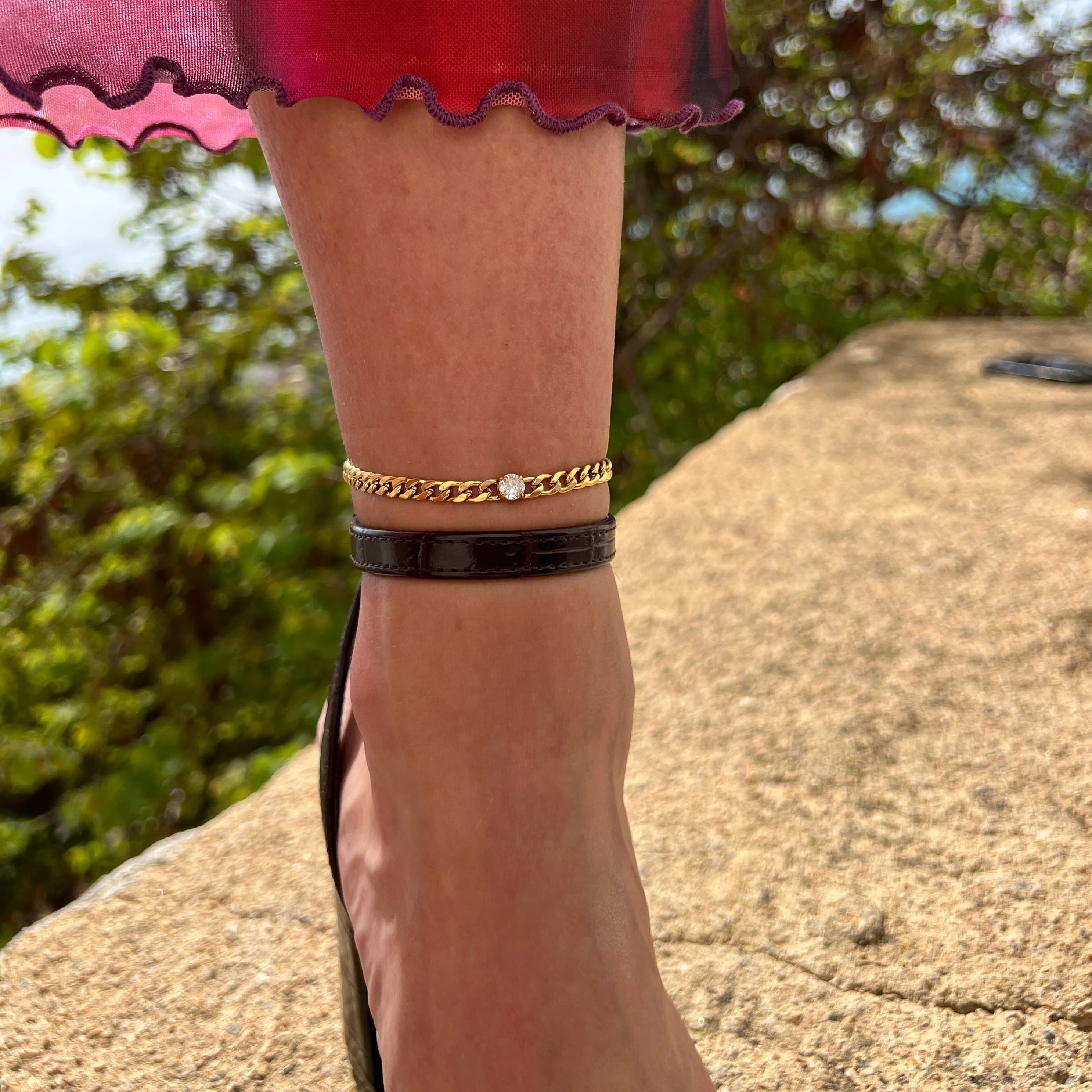 SOLITAIRE CHARM. ANKLET - Image 2