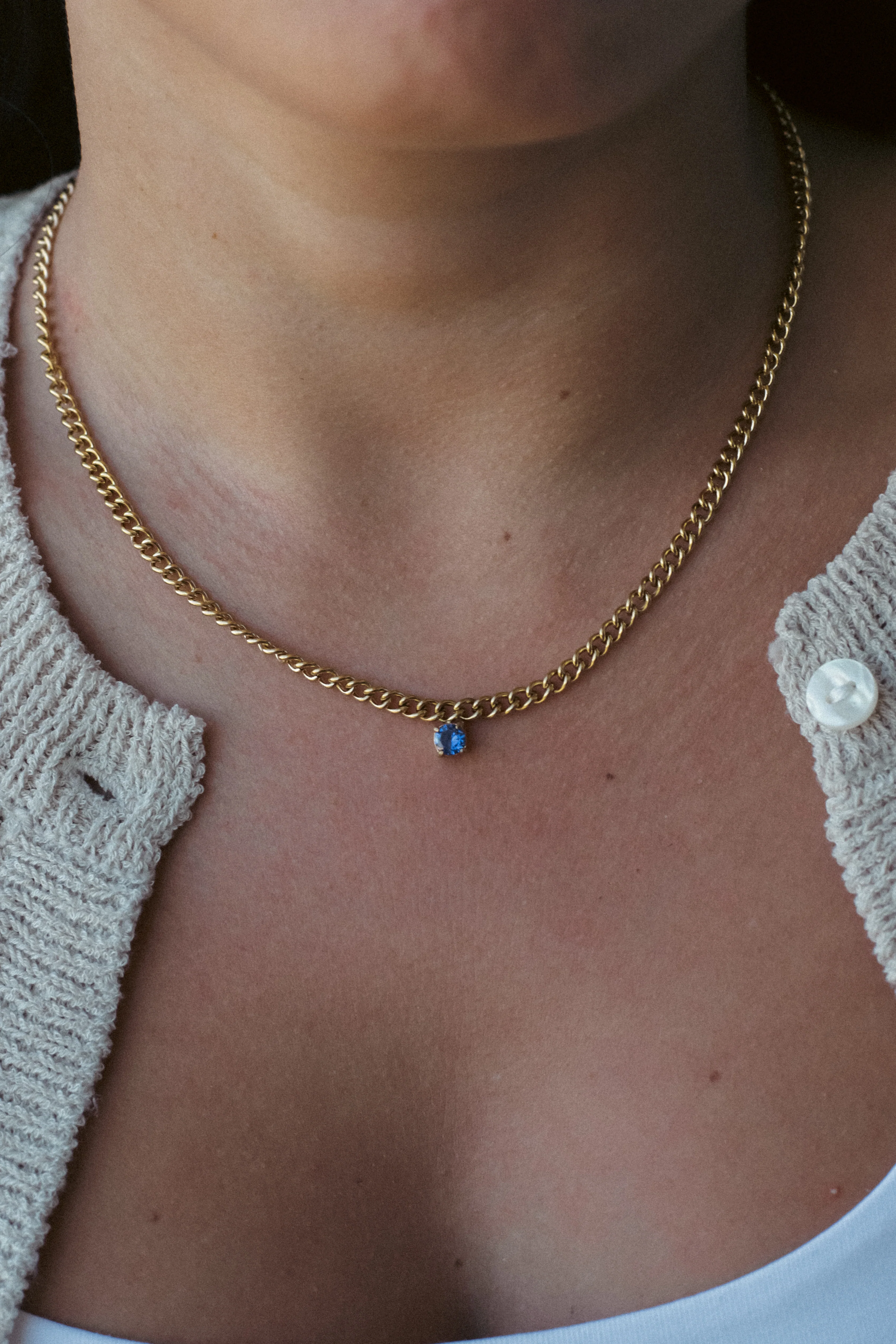 SOLITAIRE CHARM NECKLACE. - Image 5